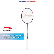 [Free String + Grip + Cover]  LI-NING AXFORCE 90 TIGER MAX NAVY RED Badminton Racket