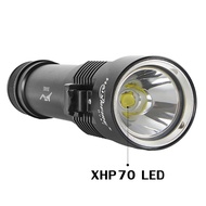 DV67 Diving Flashlight 5000 Lumens Rechargeable Underwater Waterproof Flashlight XHP70 LED Fishing L