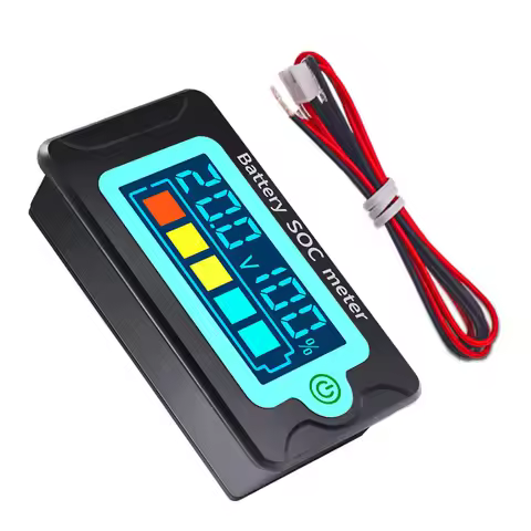 Waterproof Battery Monitor DC 8-100V Tester Volt Capacity Meter Voltmeter Lithium iron phosphate bat