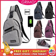 grimo travel bag handbag women sling bags READY STOCK💝GRIMO Gundam Arm Chest Bag Men Women's School 