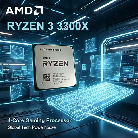 AMD Ryzen 3300X R3 3300X 3.8 GHz Quad-Core Eight-Thread 65W CPU Processor L3=16M 100-000000159 Socke