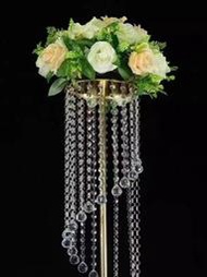 燭婚慶道具亞克力珠簾花架婚禮餐桌派對燭裝飾道具擺件櫥窗布置用