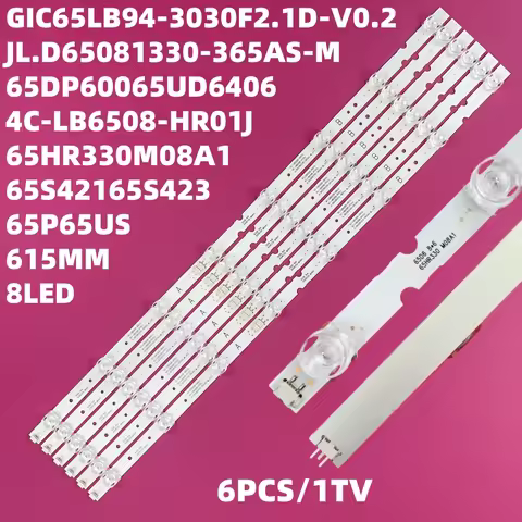 LED strip for Thomson 65P65US 65DP600 65S425TMBA 65EP660 L65P65US 65S421 65HR330M08A1 4C-LB6508-HR01