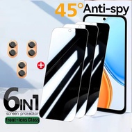 6/4/2 in1 For Honor X7e X5d X6d 600 500 Smart Pro 4G 5G Tempered Glass 9H Privacy Anti-Spy Screen 9H