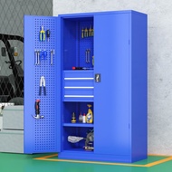 ST/💖Mingzu MZ-GJG-04 Heavy-Duty Tool Cabinet Thickened Iron Locker Workshop Parts Cabinet with Hanging Board Locker with