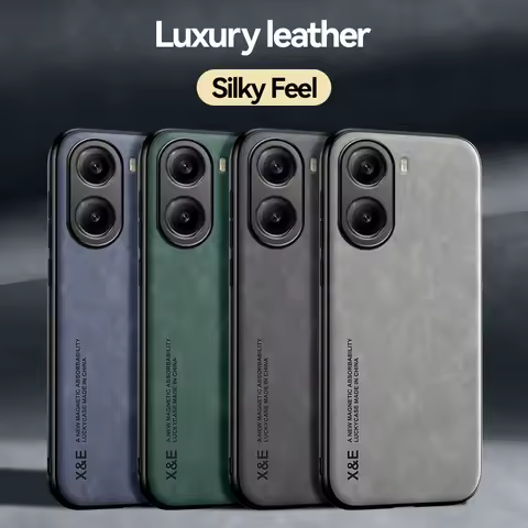 For Xiaomi Poco X7 Pro Magnetic Case Matte Leather Cover Xiaomi Poco X7 Camera Shell Shockproof Fund