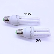 E27 5W/11W ENERGY SAVING BULB E27 WARM WHITE 2U YE ENERGY EFFICIENT