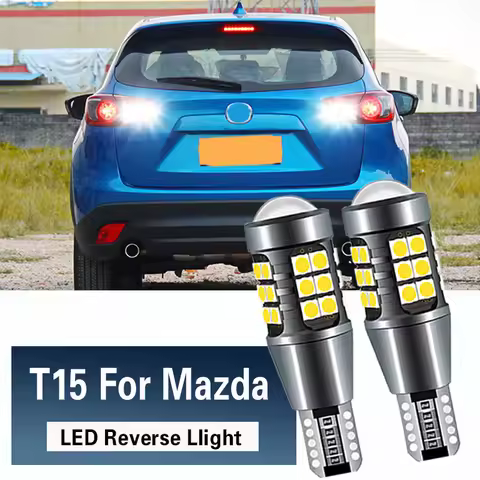 2pcs LED Reverse Light Blub Lamp W16W T15 921 Canbus For Mazda 2 DE DH DL DJ 3BM BN 5 6 GG CX-3 DK C