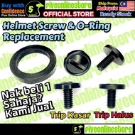 Helmet Screw & O-Ring Trip Kasar Halus XDOT G518 LASER Ranger MVSTAR MV Sport LTD Advent KHI SGV CRU