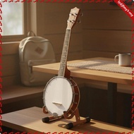 [leipupa] 24 Inch Banjo Portable 4-String Banjo Compact Size Stringed Instrument for Practice