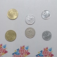 Uang Koin Malaysia Set 20 Sen, 10 Sen dan 5 Sen