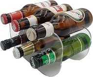 Laserplast Pack of 2 Beer Bottle Holder 250 ml for Fridge Transparent Perspex – Capacity 6 Bottles 1