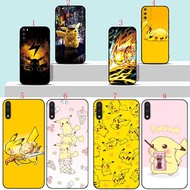 Samsung A12 A22 A32 A52 4G A32 A42 A52 5G A13 A91 M20 M30S M21 M31 M51 AQ113 Pikachu anime Soft black phone case