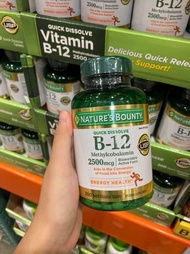 Viên Vitamin B12 Natures Bounty B12 2500mcg 300 viên.