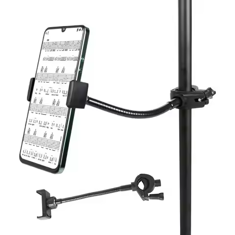 Phone Holder For Microphone Stand Cell Phone Holder For Microphone Stand Adjustable Mount With Long 