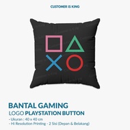 Playstation Button Logo Gaming Pillow | Gaming Soft Cushion | PS Accessories