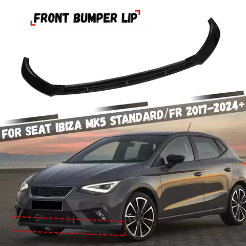 For Seat Ibiza MK5 Standard/FR 6F KJ1 2017-2024+ Car Front Bumper Splitter Lip Spoiler Diffuser Cana