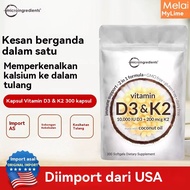 Vitamin d3+k2 180 Softgels Dietary Supplement Halal Gelatin-JD