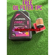 DashOil Ester+ E900  4T 10w50 1L 100% fully Synthetic RACE MA2 Motorcycle Engine Oil Minyak Hitam Pe