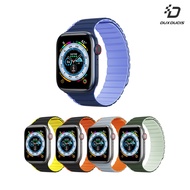 DUX DUCIS Apple Watch (42/44/45) LD 磁吸錶帶(黑橙)