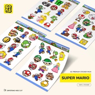 Sticker MARIO BROS Cartoon Sticker Vinyl Waterproof - for Laptop Casing Book Tumbler