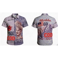 【READY STOCK】Malaysia Ringgit RM 1000 Polo T-Shirt Currency Banknote Print Collared Tee Breathable S