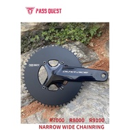 For Shimano 105 R7000 R8000 ULTEGRA R9100Pass Quest 110BCD Colsed Chainring 46T 48T 50T 52T 54 56 58