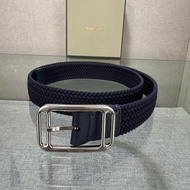 8XXC To ''''rd Men's Canvas Belt Belt Casual All-Match Student Elastic Fashion Woven Elastic Perfora