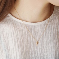 SV925 純銀 鑰匙項鍊 18K金厚鍍 鎖骨鍊