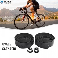  Road Bike Handlebar Tape Anti-slip PU Shock Handle Bar Tape with Bar End Plugs