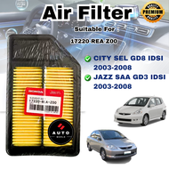 Honda Air Filter Honda City SEL GD8 IDSI / JAZZ SAA GD3 (2003-2008) 17220-REA-Z00 17220-REA