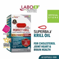 ★ LABO Perfect Krill ★ Antarctic Krill Oil Omega 3 Phospholipid for Brain Heart Joints Liver Eyes