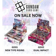 [READY]Gundam Card Game Newtype Rising GD01 Booster Box GD02 Dual Impact Booster Box