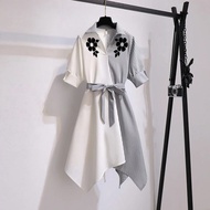{ THABI } XLULA FLOW DRESS KOREAN MINI DRESS DRESS/ MODERNWanita CLOTHES/ Wanita KOREAN STYLE DRESS/