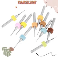 TARSURR 10pcs PCB Drill Bits Set, 0.1-1.0mm Micro Set Tip Tungsten Carbide Micro Drill Bits, Durable