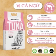 Thức Ăn Cho Mèo Hello Cat Dry Cat Food 5KG - Adult Cat Grain-Free Flavors (Tuna/Hairball/Salmon)