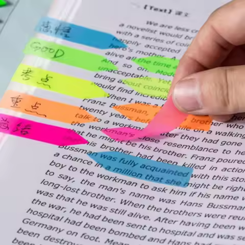 100Sheets/1pc Fluorescence Self Adhesive Memo Pad Sticky Notes Bookmark Marker Memo Sticker Paper St