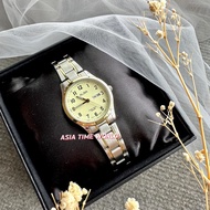 S.[Original] Alba AN8068X Elegance Women's Watch with Fluorescent Dial Two Tone Silver and Gold Stai