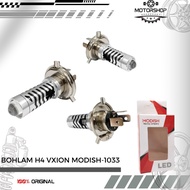 FRONT BULB { SOCKET H4 } VXION MODISH-1033 WHITE/YELLOW