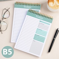 B5 Weekly Planner 52 Weeks Spiral Notebook Schedule Notebook Weekly Plan Notebook School Supplies
