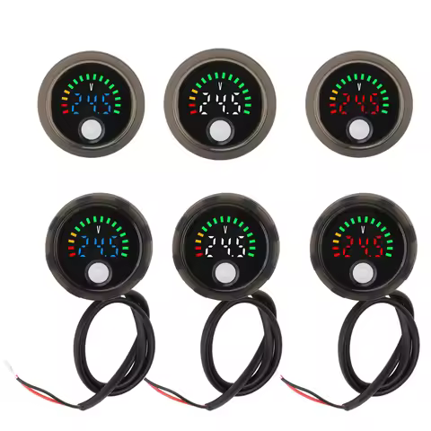DC 7-100V Motorcycle Car LED Digital Display Voltmeter Waterproof Voltage Volt Meter Gauge Battery T