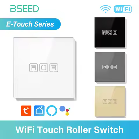 BSEED E Series WIFI Touch Roller Switch Smart Switch Wireless Control Shutter Switch For Google Tuya