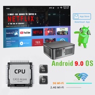 Dianc X3โปรเจ็คเตอร์พกพา5G WiFi บลูทูธแอนดรอยด์9.0 500 ANSI Full HD 4K 1080P กลางแจ้งภาพยนตร์อัจฉริย