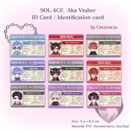 Id Card Vtuber Indonesia by onintwin/Button pin/ Mirror pocket/harris caine/gin gehenna /souta/ mika