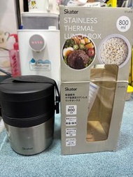 Skater 日本 保溫飯壺（800ml)黑色 雙層