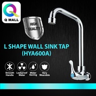 Q MALL Kitchen Sink Faucet L SHAPE WALL SINK TAP (HYA600A)