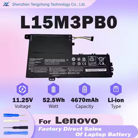 L15M3PB0 Laptop Batter Replacementfor Lenovo Flex 5 1470 1570 IdeaPad 320S-15AST/15IKB/15ISK 520S-14