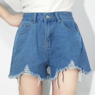 Denim Shorts Women Summer High Waist Thin Korean Style Wide Leg Shorts Celana Pendek Wanita Women Short Pants