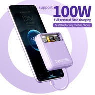 SG Stock -20000mAH Power Bank Portable Powerbanks Support Fast Charging Mini Powerbank 100w Fast Charge Built-in Cable