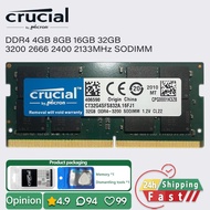 Crucial DDR4 4gb 8gb 16gb 32gb 3200 2666 2400 2133 MHz laptop memory sodimm ram pc4